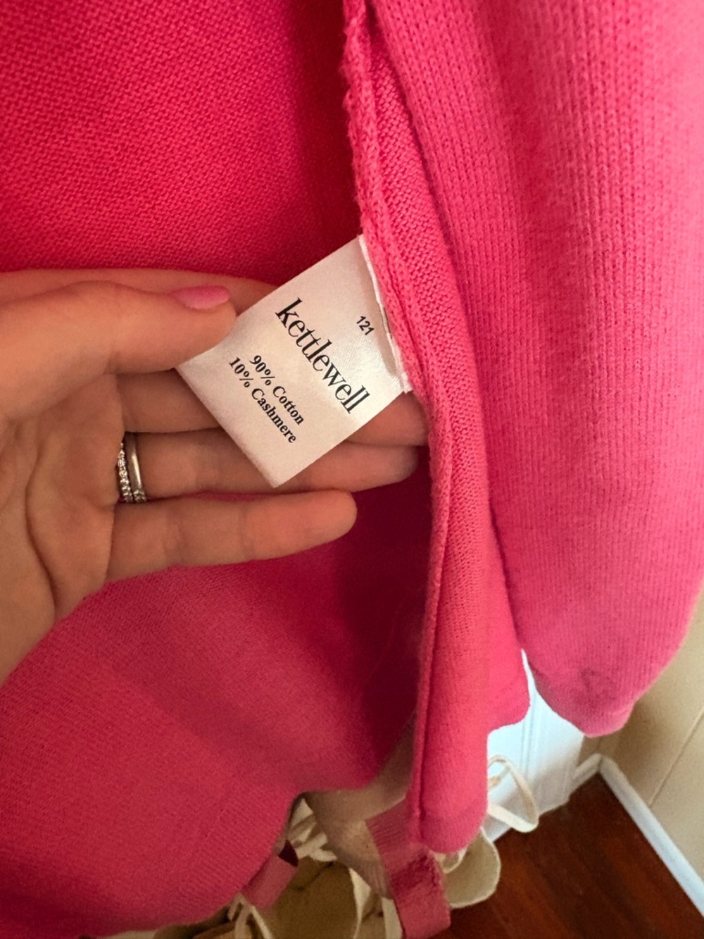 Pink Open-Front Long Cardigan - Picture 4 of 5